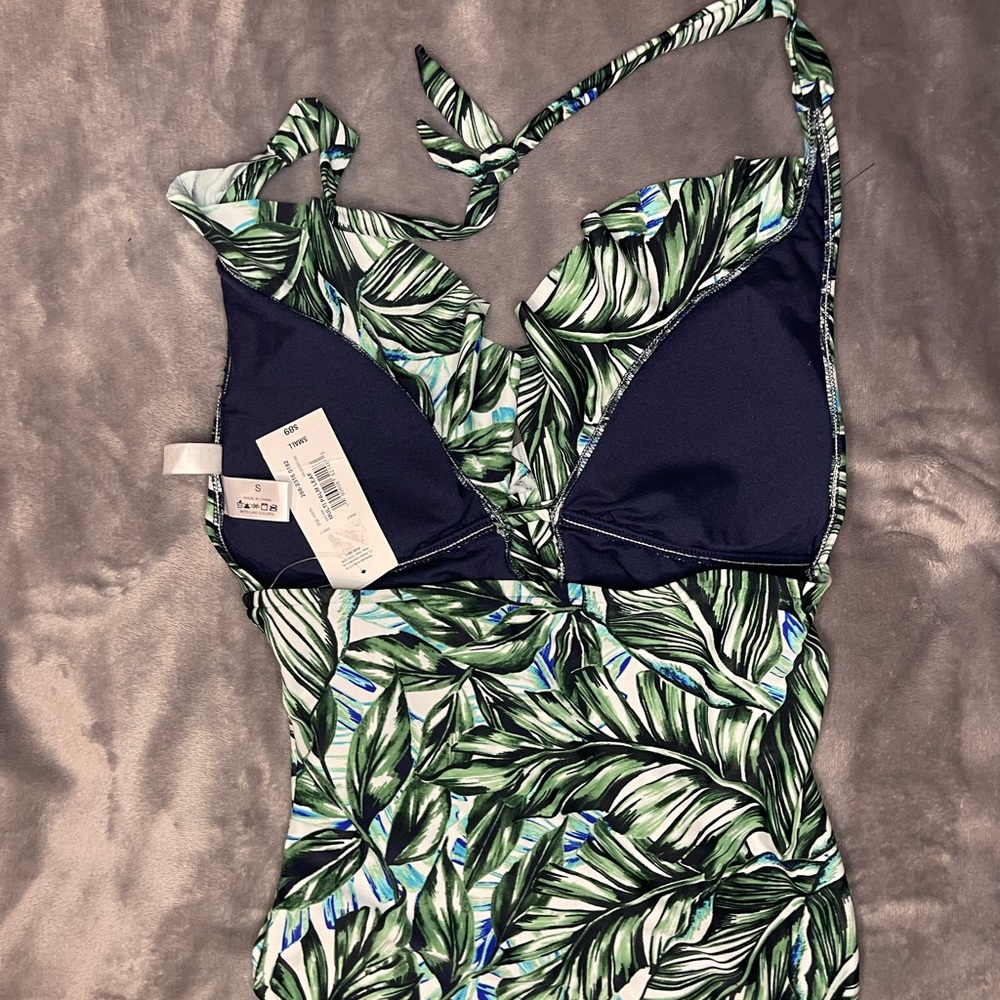 a.n.a multi palm leaf one pieces swimsuit